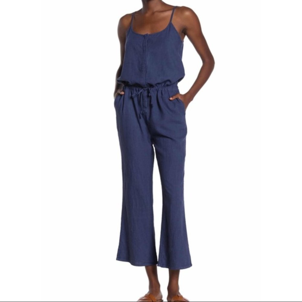 Faherty Navy Jumpsuit